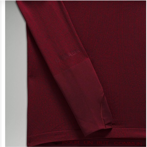 Team Canada Swiftly Tech Half-zip 2.0 Coc Logo In Deep Red Size 4 - Picture 4 of 11